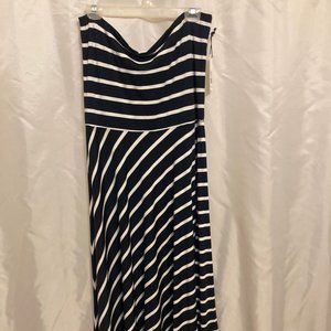 Navy/Ivory Summer Tube Dress